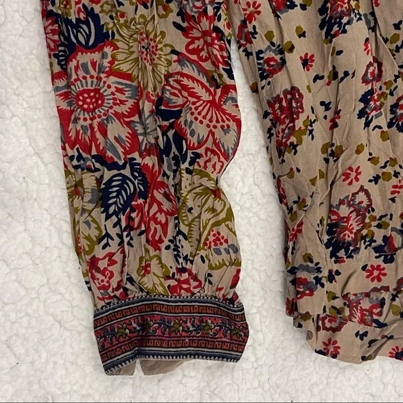 Lucky Brand Floral Print Western Boho Prairie Button up Blouse Size Small - Picture 3 of 7